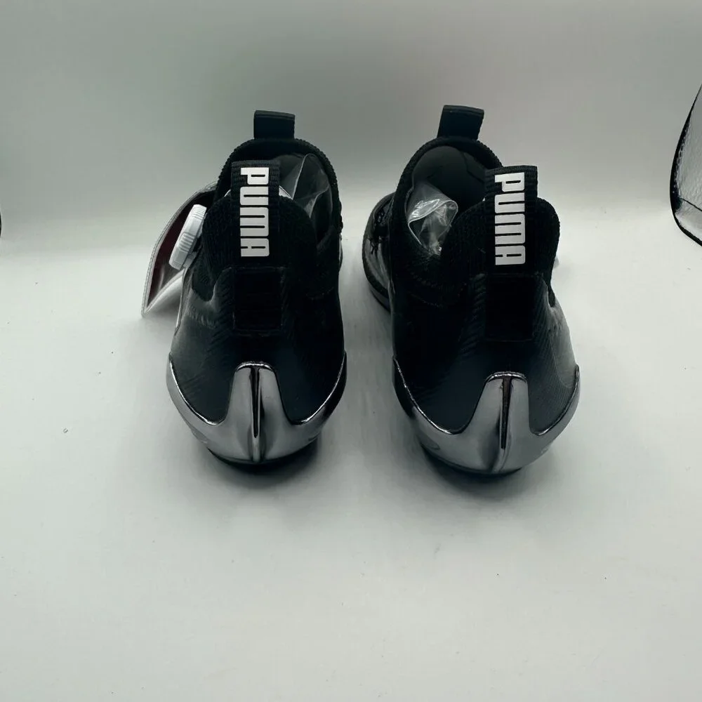 PUMA PWRSPIN Indoor Cycling Shoes Black/White 378096-04 Men's 5 NEW - Picture 6 of 10